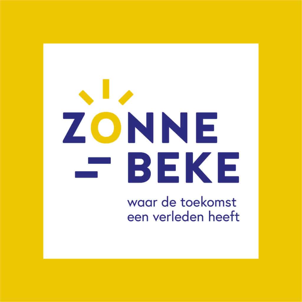 Logo gemeente Zonnebeke met baseline: Waar de toekomst een verleden heeft.