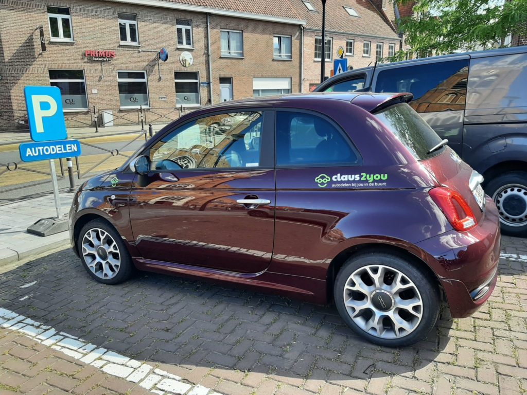 Deelauto op de marktplaats in Beselare